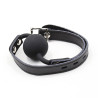 Ohmama Fetish - Bâillon Balle En Silicone Avec Ceinture En Cuir (Cadenas Inclus)